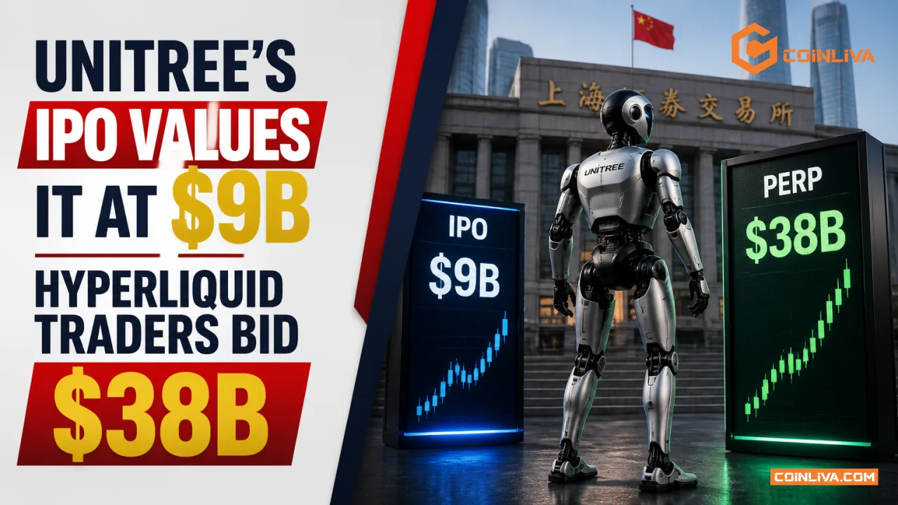 Unitree's IPO Values It at $9B. Hyperliquid Traders Bid $38B.