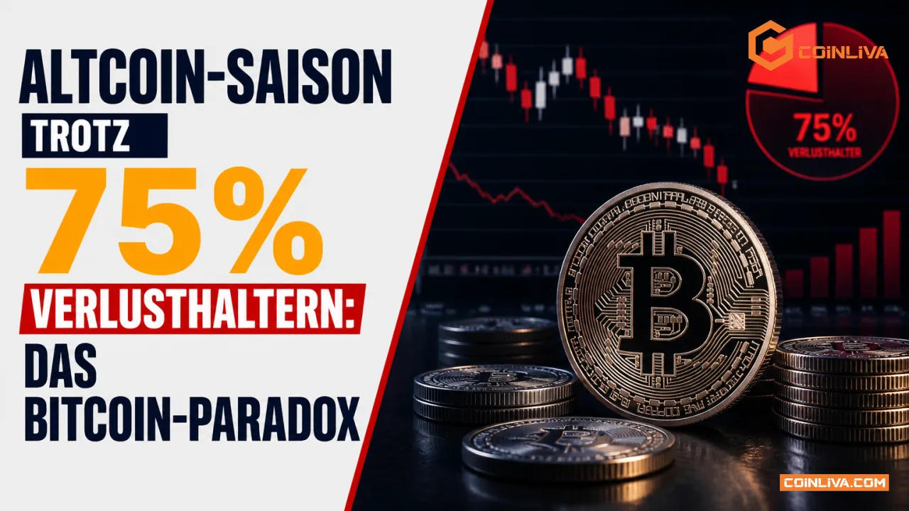 Altcoin-Saison trotz 75 Prozent Verlusthaltern: Das Bitcoin-Paradox