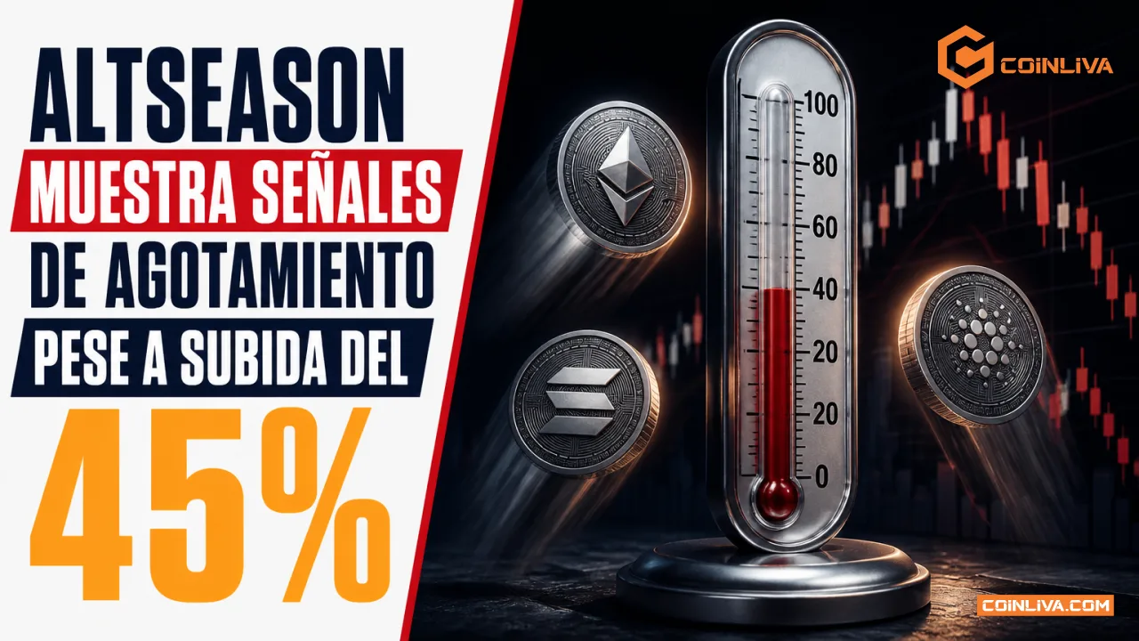 Altseason muestra señales de agotamiento pese a subida del 45%