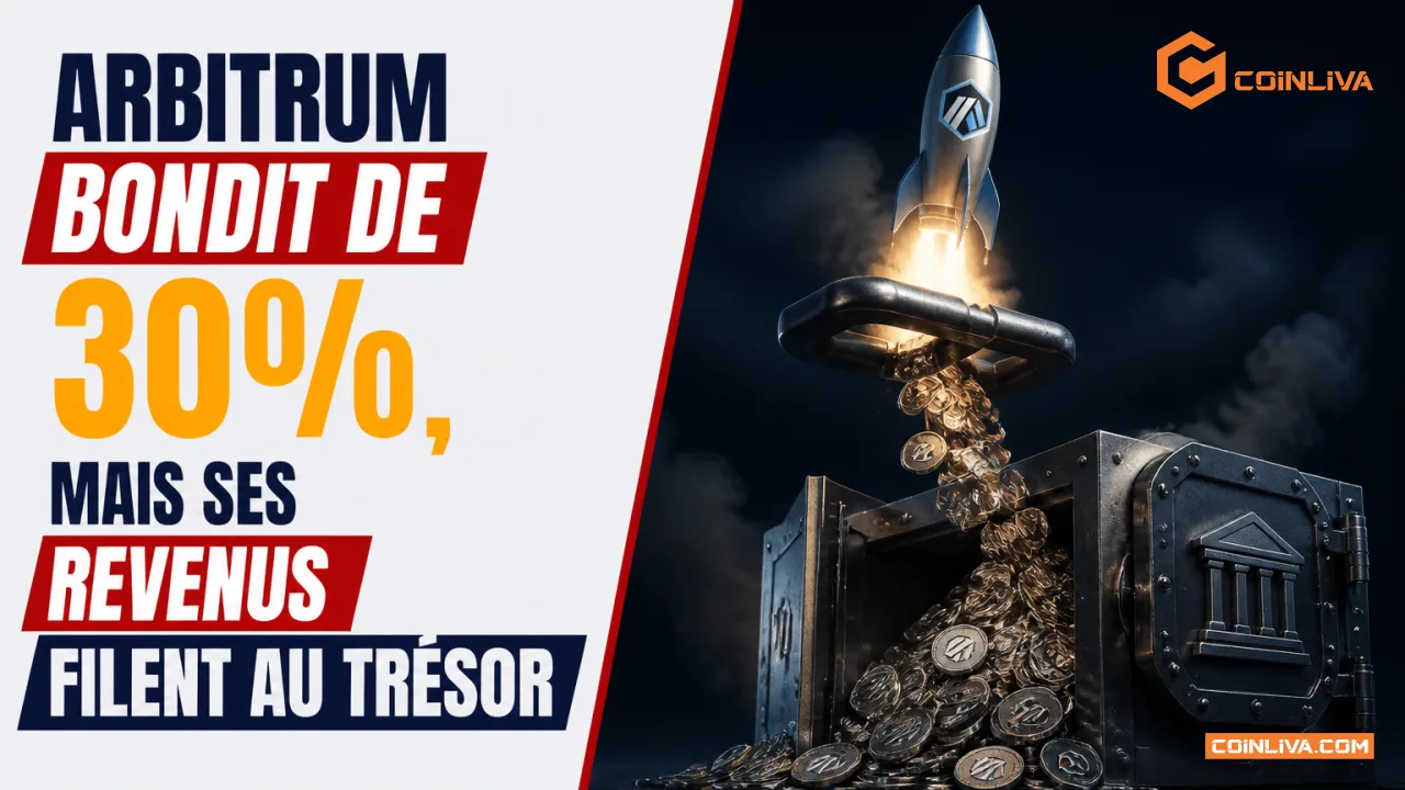 Arbitrum bondit de 30%, mais ses revenus filent au trésor
