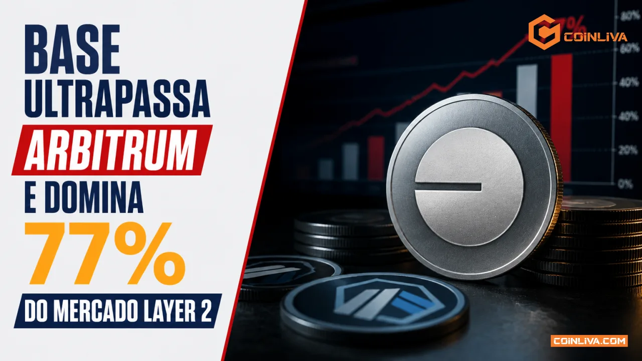 Base ultrapassa Arbitrum e domina 77% do mercado layer 2