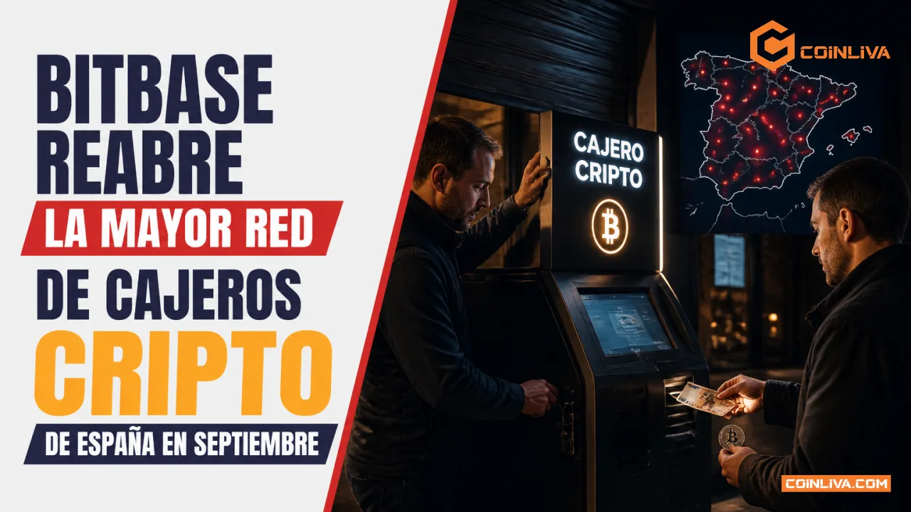 BitBase reabre la mayor red de cajeros cripto de Espana en septiembre
