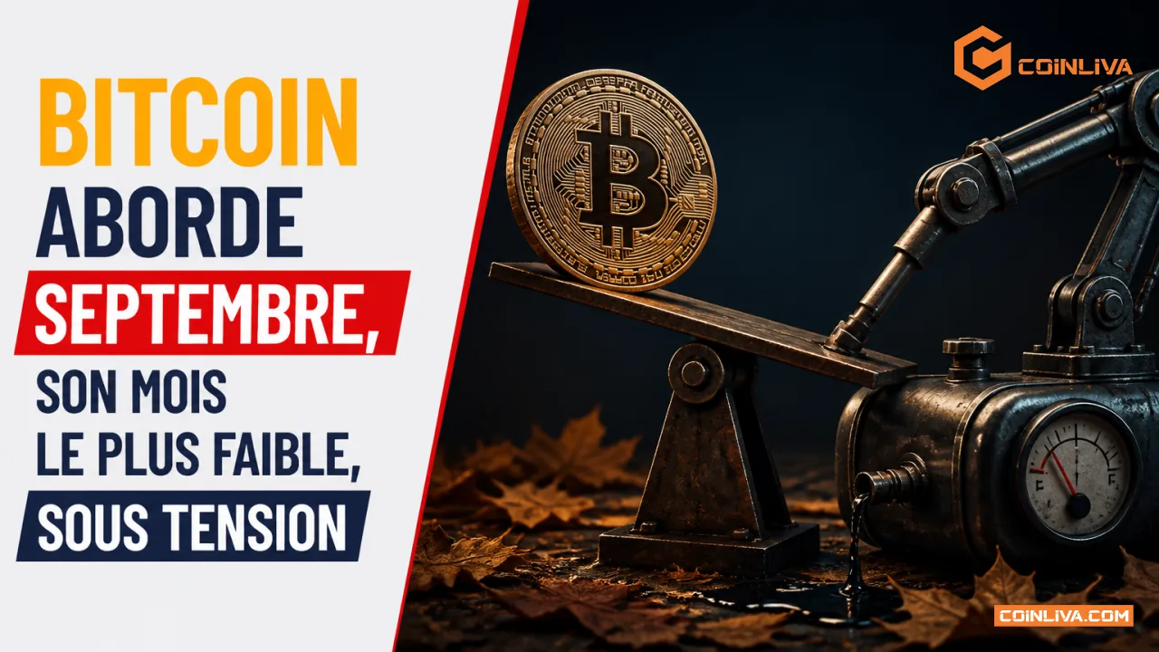Bitcoin aborde septembre, son mois le plus faible, sous tension