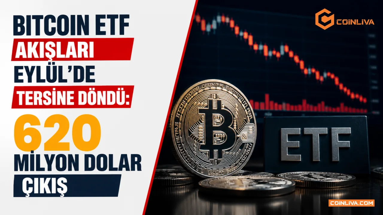 Bitcoin ETF akışları Eylül'de tersine döndü: 620 milyon dolar çıkış