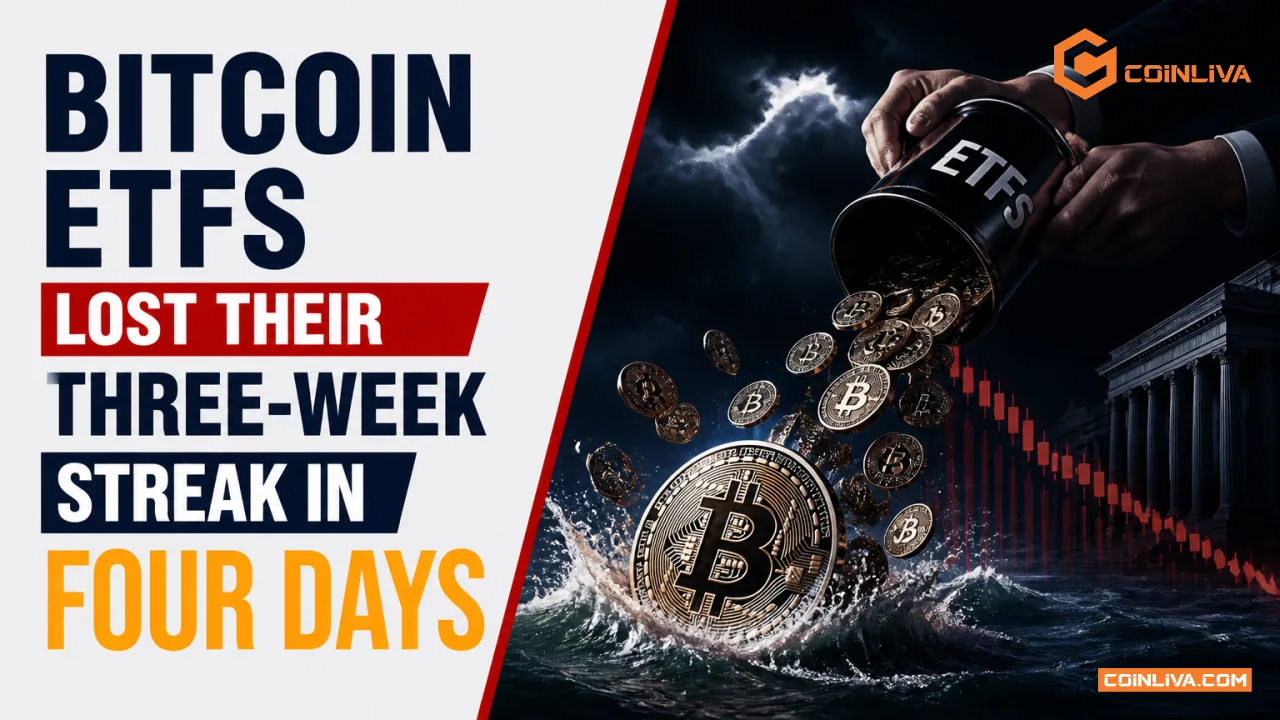 Bitcoin ETFs Lost Their Three-Week Streak in Four Days