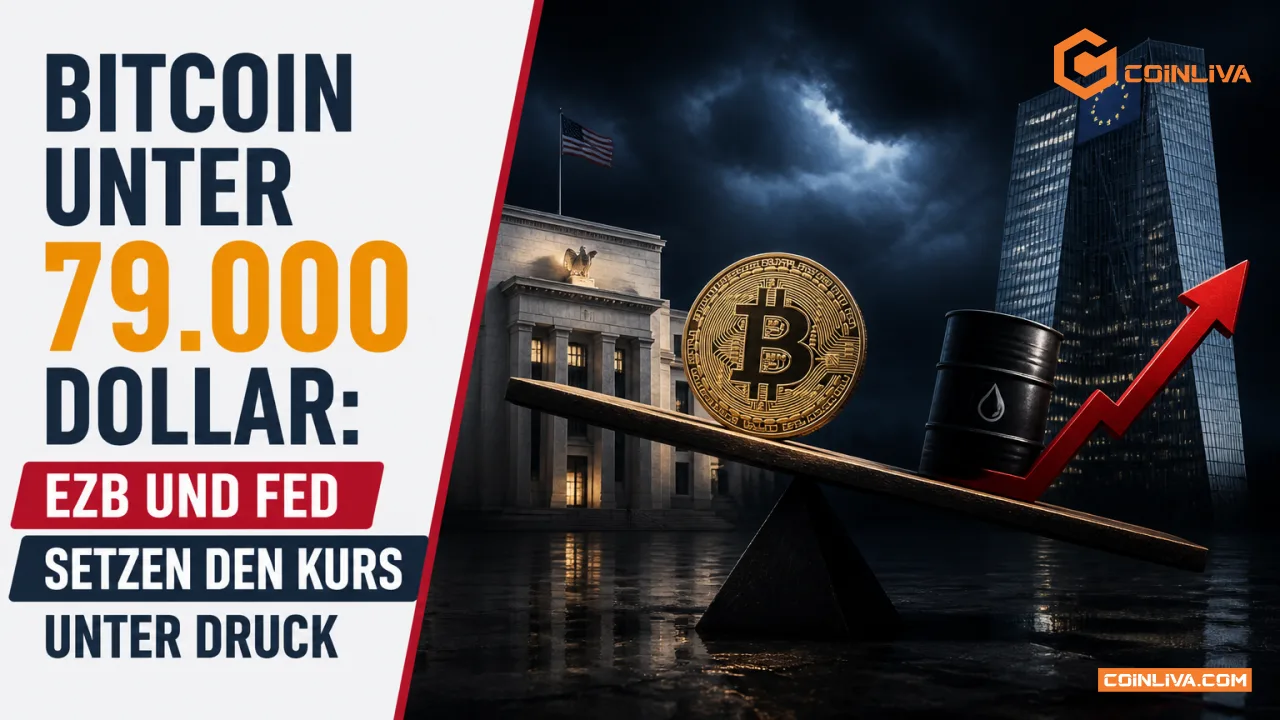 Bitcoin unter 79.000 Dollar: EZB und Fed setzen den Kurs unter Druck