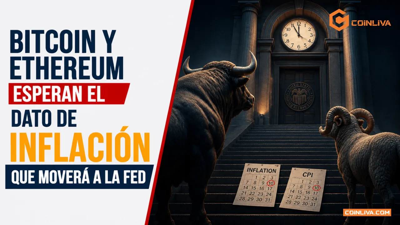 Bitcoin y Ethereum esperan el dato de inflación que moverá a la Fed
