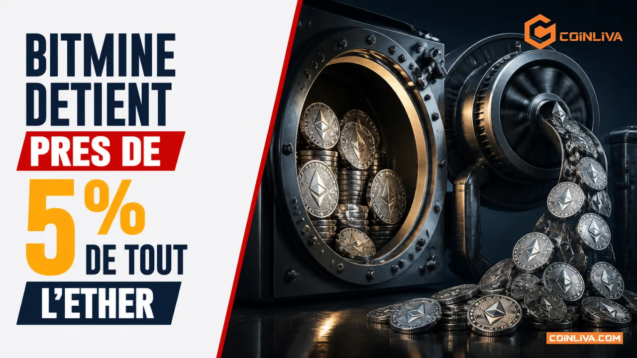 BitMine detient pres de 5 pour cent de tout l'ether
