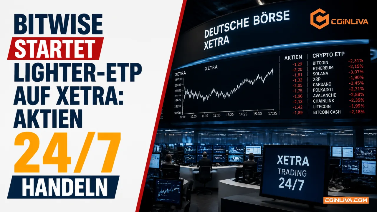 Bitwise startet Lighter-ETP auf Xetra: Aktien 24/7 handeln