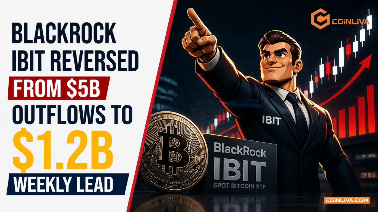 BlackRock IBIT Reversed From $5B Outflows to $1.2B Weekly Lead