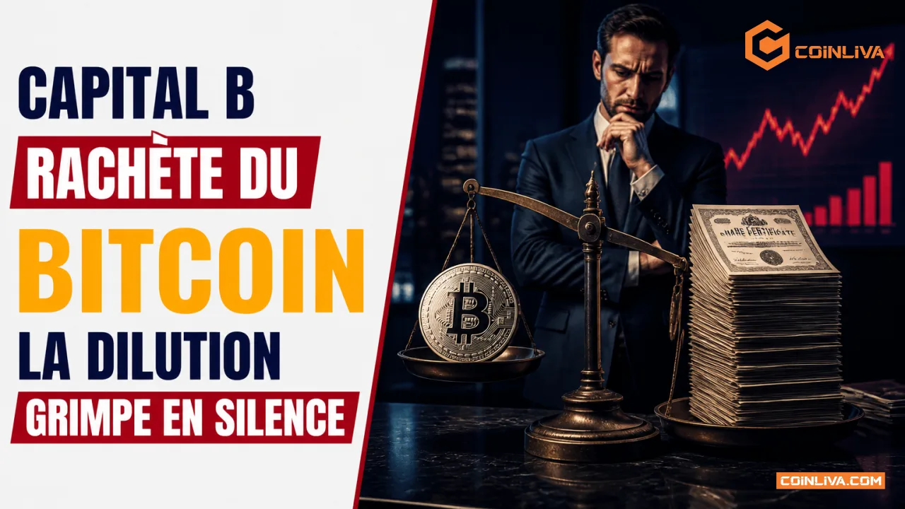 Capital B rachète du bitcoin, la dilution grimpe en silence
