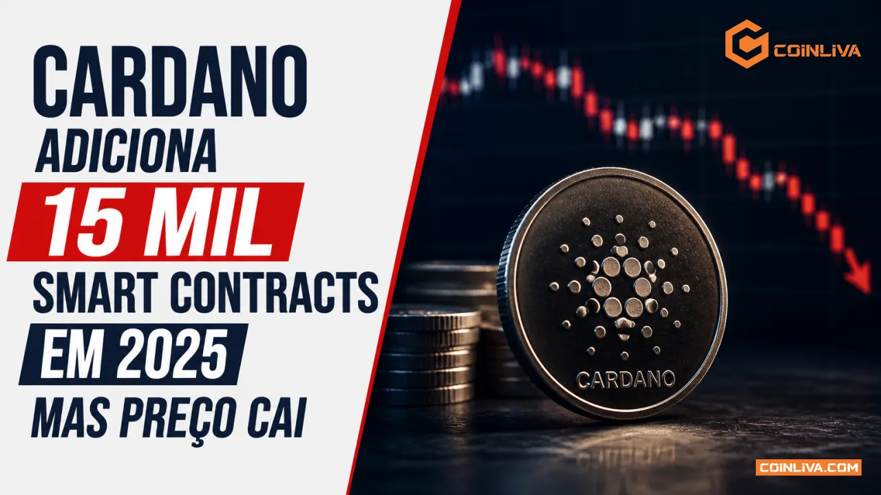 Cardano adiciona 15 mil smart contracts em 2025 mas preço cai