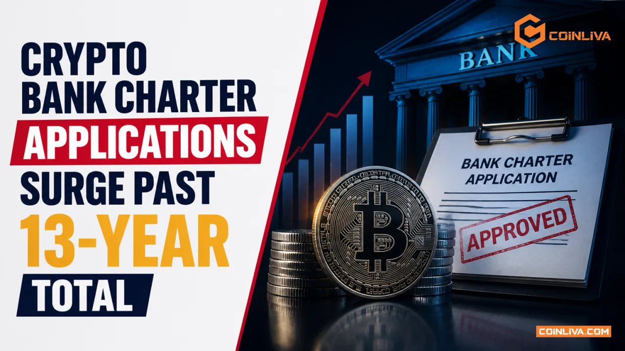 Crypto Bank Charter Applications Surge Past 13-Year Total