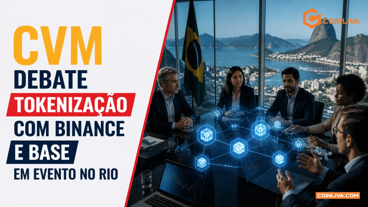 CVM debate tokenização com Binance e Base em evento no Rio