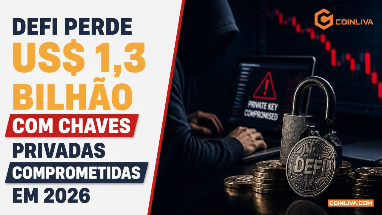 DeFi perde US$ 1,3 bilhão com chaves privadas comprometidas em 2026
