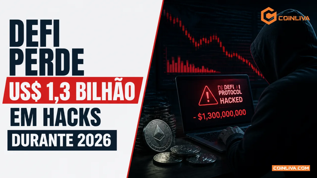 DeFi perde US$ 1,3 bilhão em hacks durante 2026