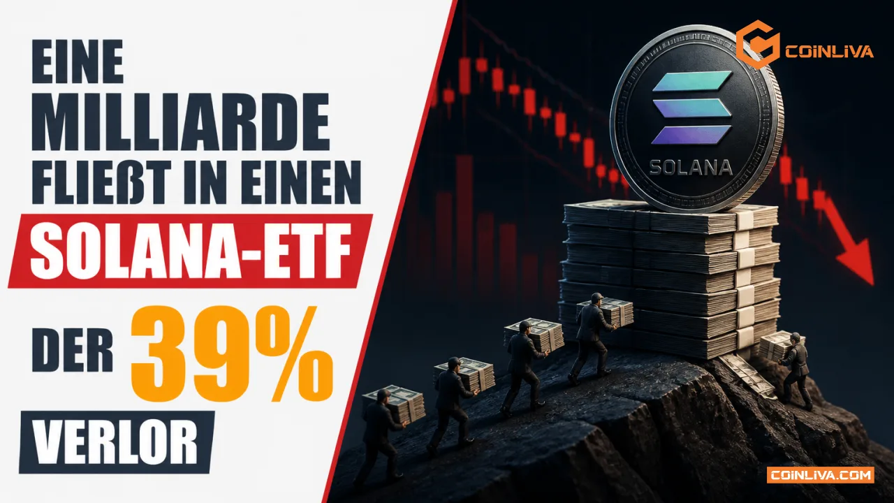 Eine Milliarde fließt in einen Solana-ETF, der 39 Prozent verlor