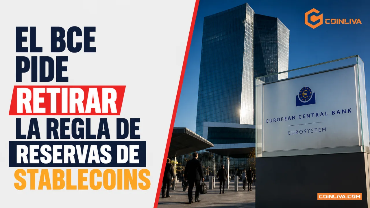 El BCE pide retirar la regla de reservas de stablecoins