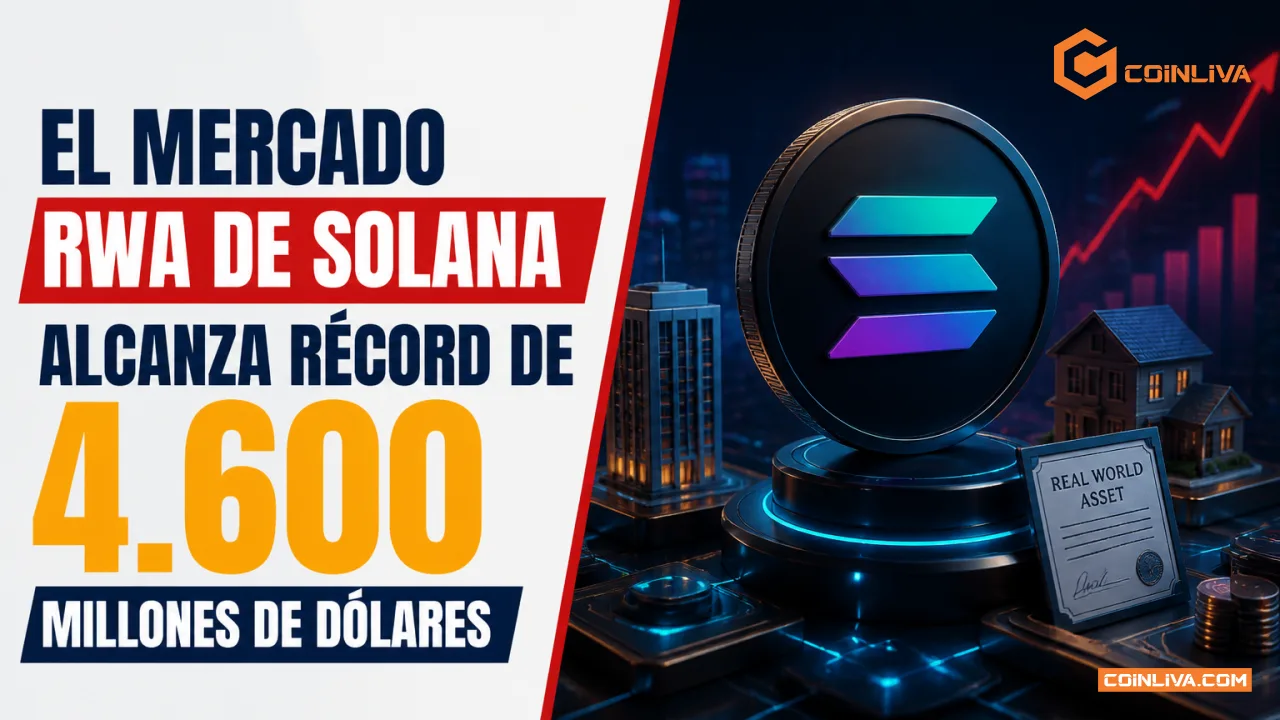 El mercado RWA de Solana alcanza récord de 4.600 millones de dólares