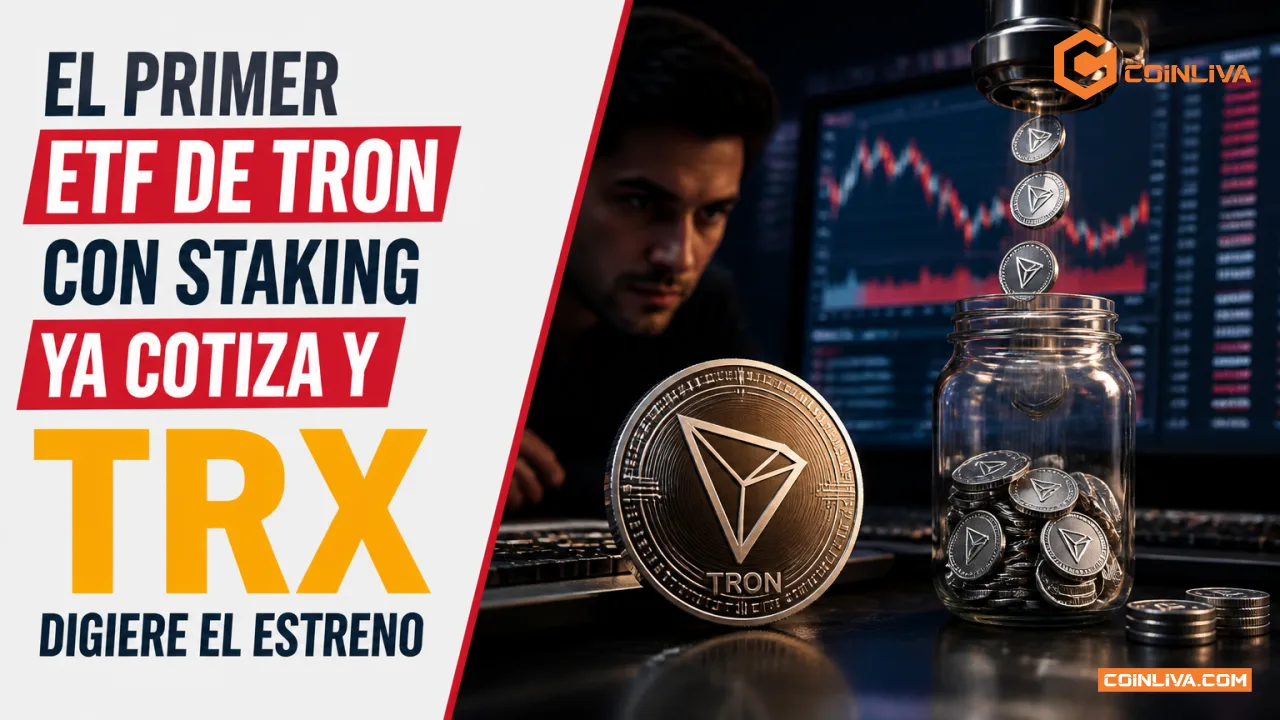 El primer ETF de TRON con staking ya cotiza y TRX digiere el estreno