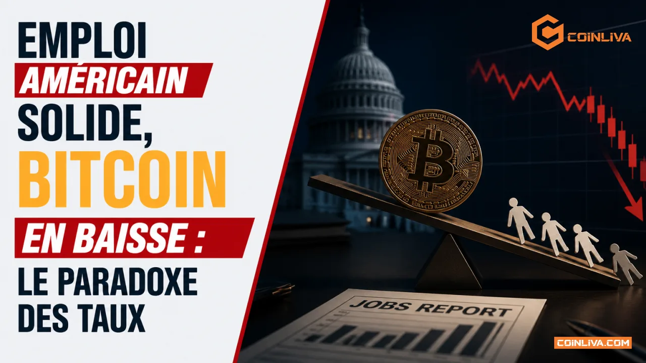 Emploi américain solide, bitcoin en baisse : le paradoxe des taux