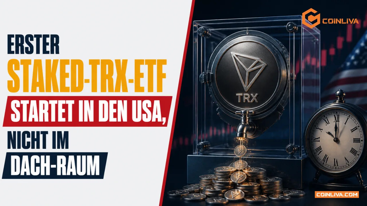 Erster Staked-TRX-ETF startet in den USA, nicht im DACH-Raum