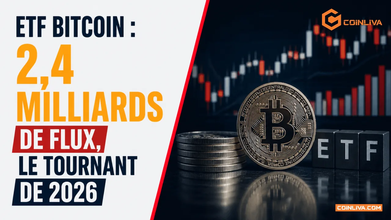 ETF Bitcoin : 2,4 milliards de flux, le tournant de 2026