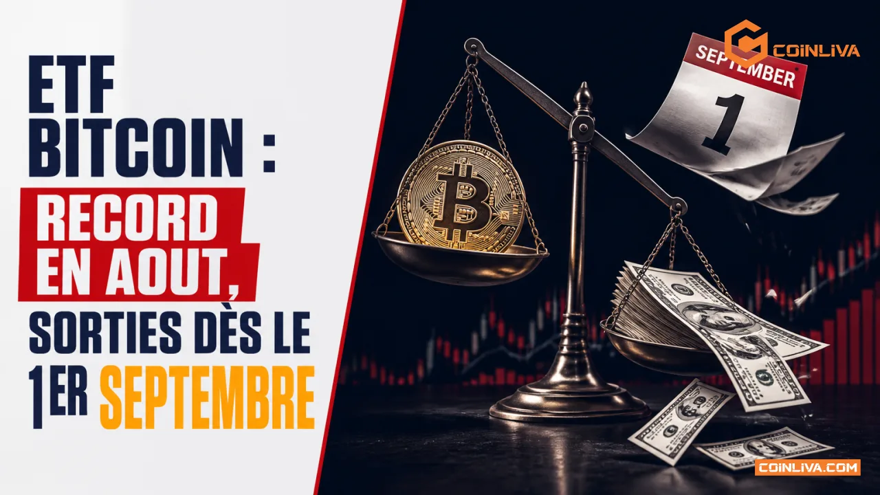 ETF Bitcoin : record en aout, sorties des le 1er septembre
