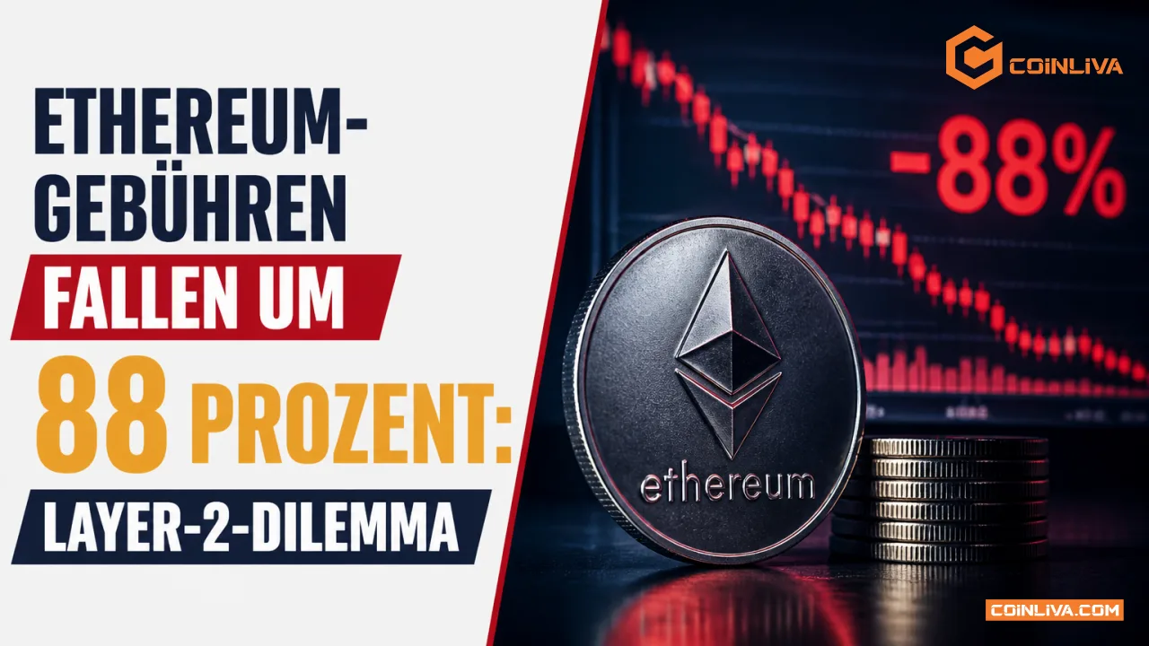 Ethereum-Gebühren fallen um 88 Prozent: Layer-2-Dilemma