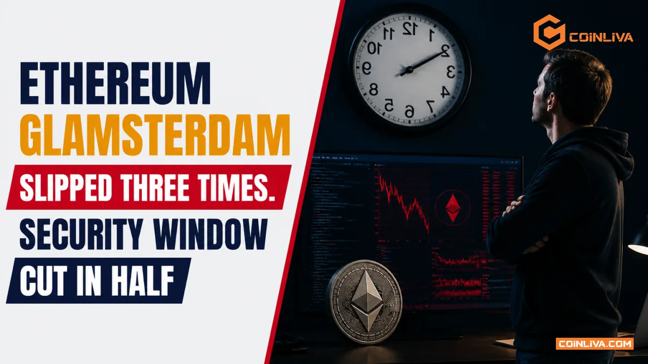 Ethereum Glamsterdam Slipped Three Times. Security Window Cut in Half