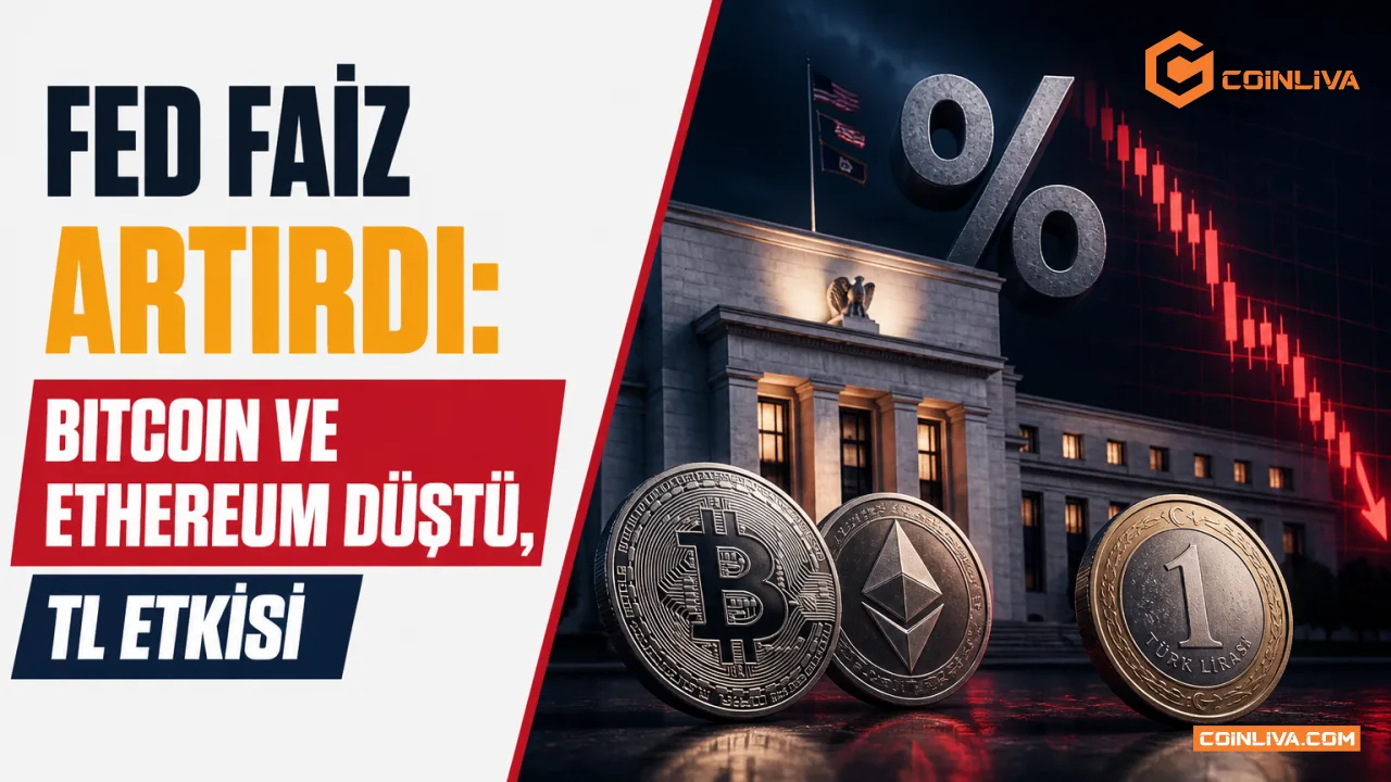 Fed faiz artırdı: Bitcoin ve Ethereum düştü, TL etkisi