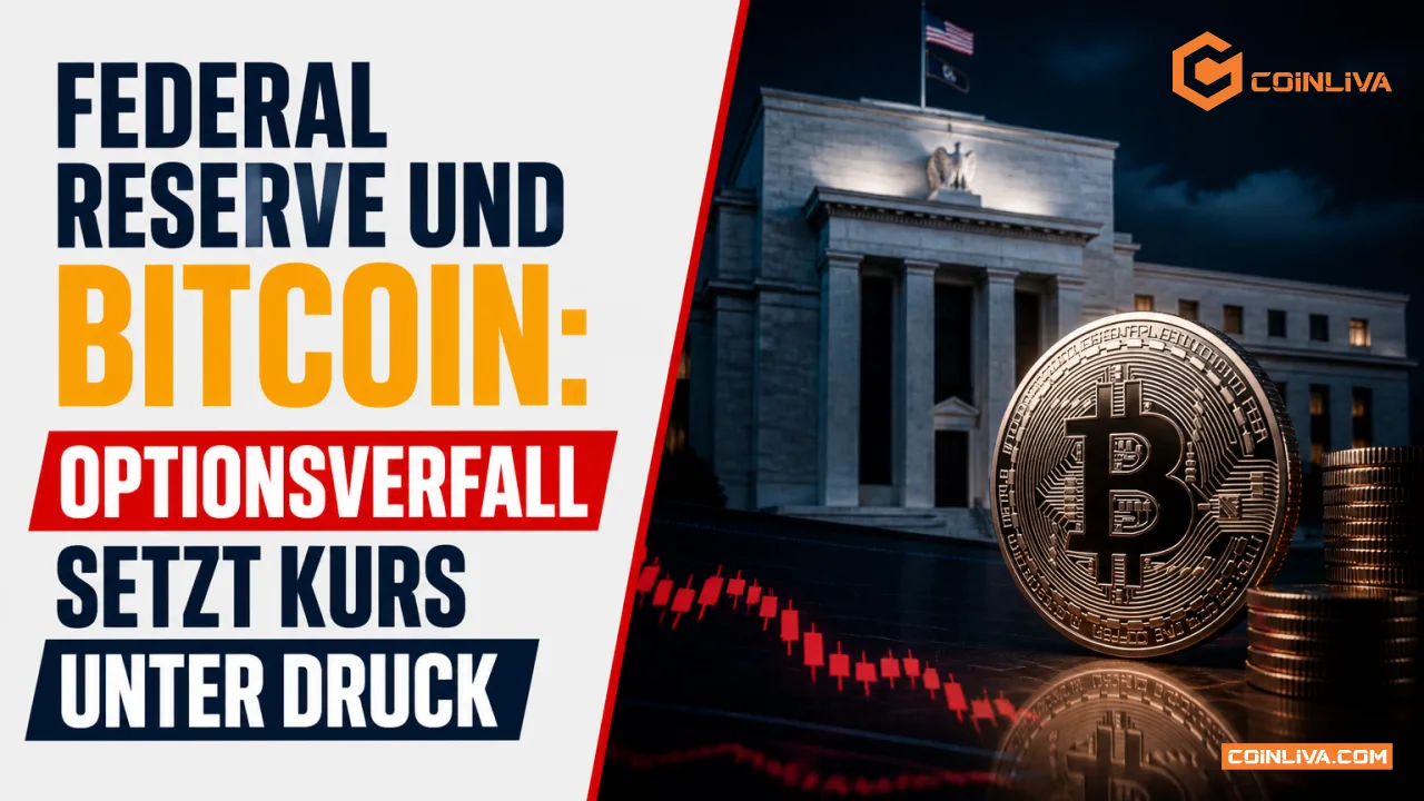Federal Reserve und Bitcoin: Optionsverfall setzt Kurs unter Druck