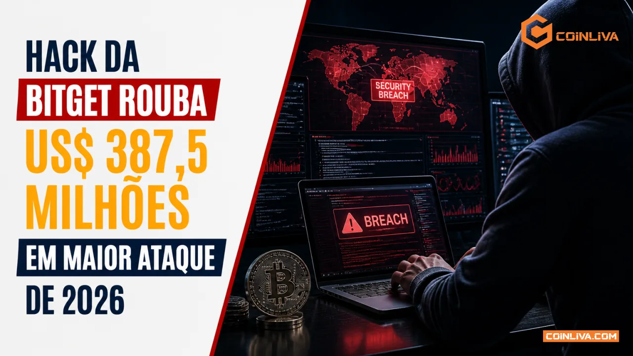 Hack da Bitget rouba US$ 387,5 milhões em maior ataque de 2026