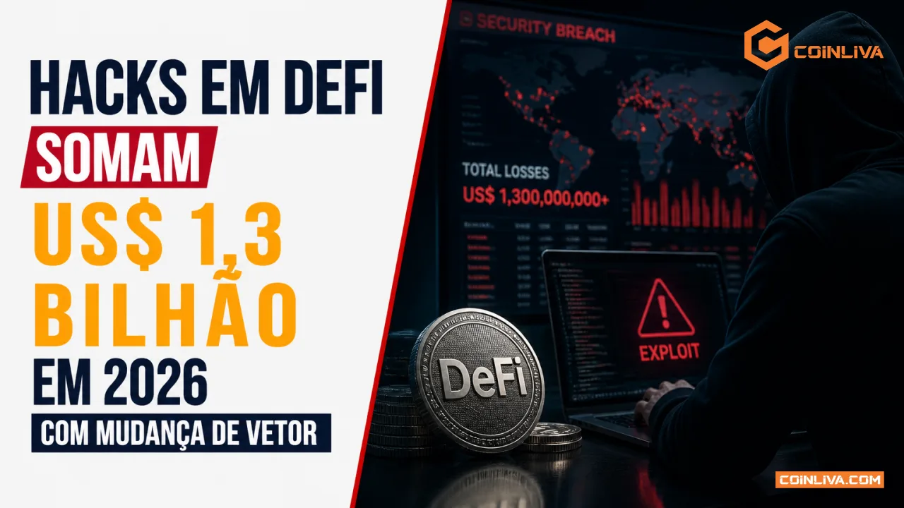 Hacks em DeFi somam US$ 1,3 bilhão em 2026 com mudança de vetor