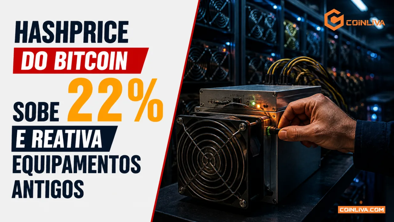Hashprice do Bitcoin sobe 22% e reativa equipamentos antigos