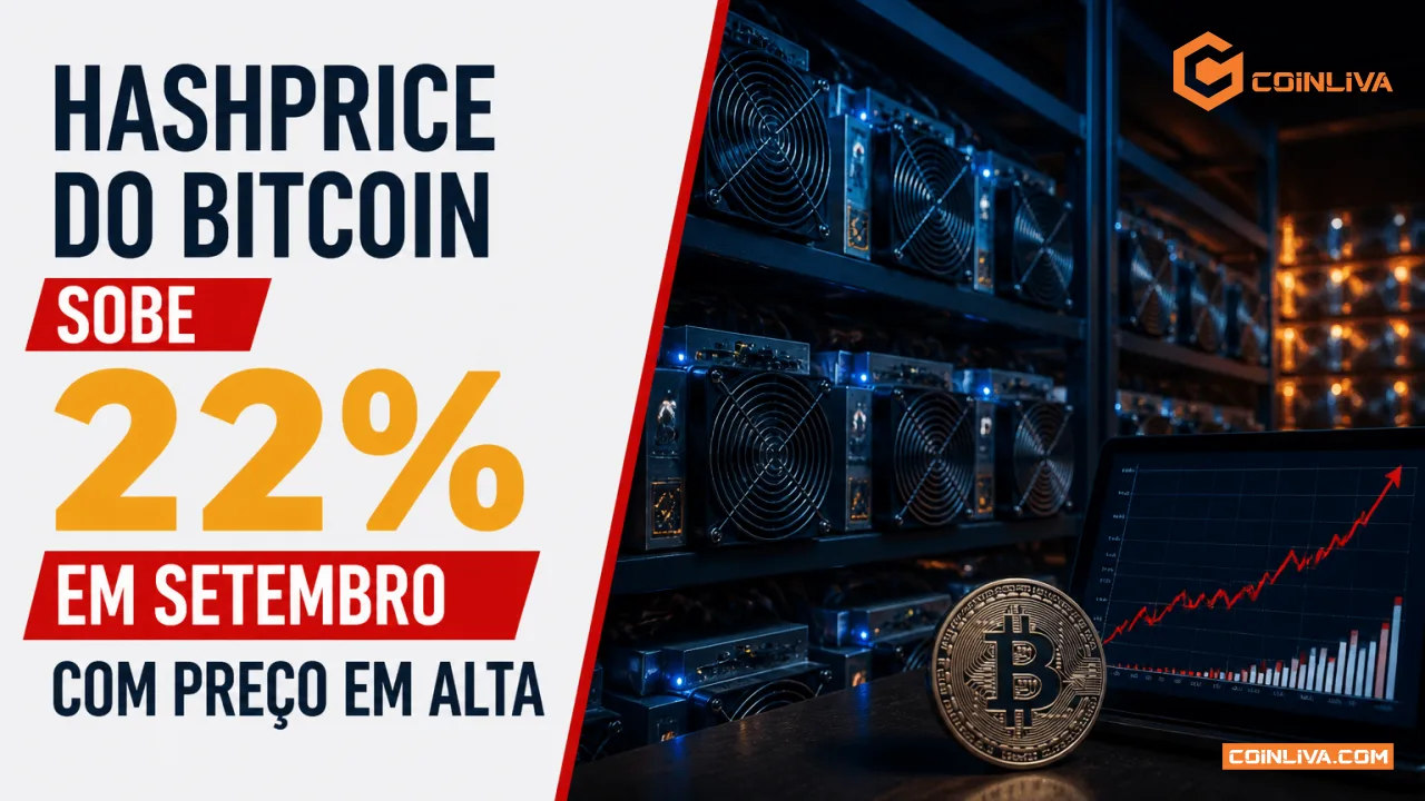 Hashprice do Bitcoin sobe 22% em setembro com preço em alta