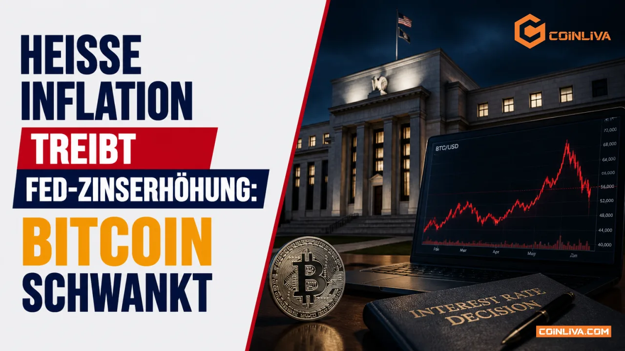 Heisse Inflation treibt Fed-Zinserhöhung: Bitcoin schwankt