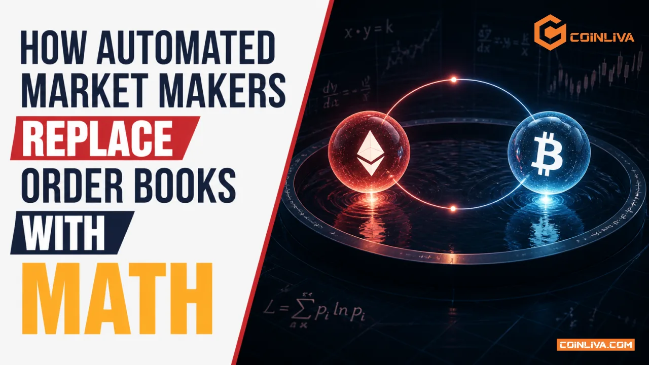 How Automated Market Makers Replace Order Books with Math