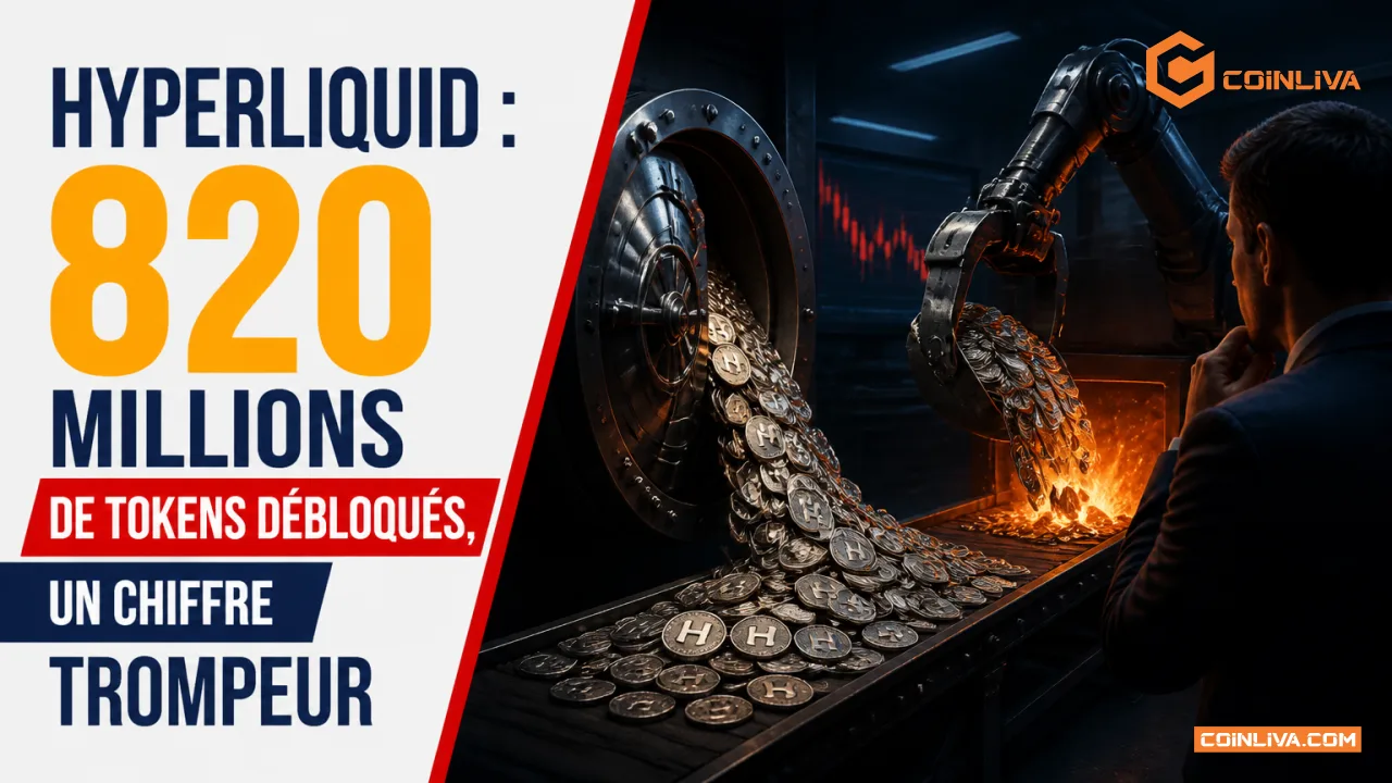 Hyperliquid : 820 millions de tokens débloqués, un chiffre trompeur