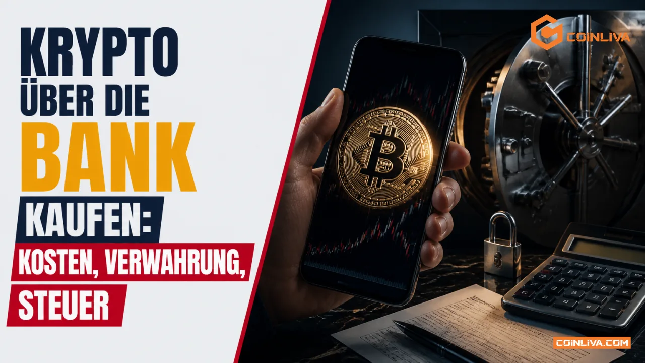 Krypto über die Bank kaufen: Kosten, Verwahrung, Steuer