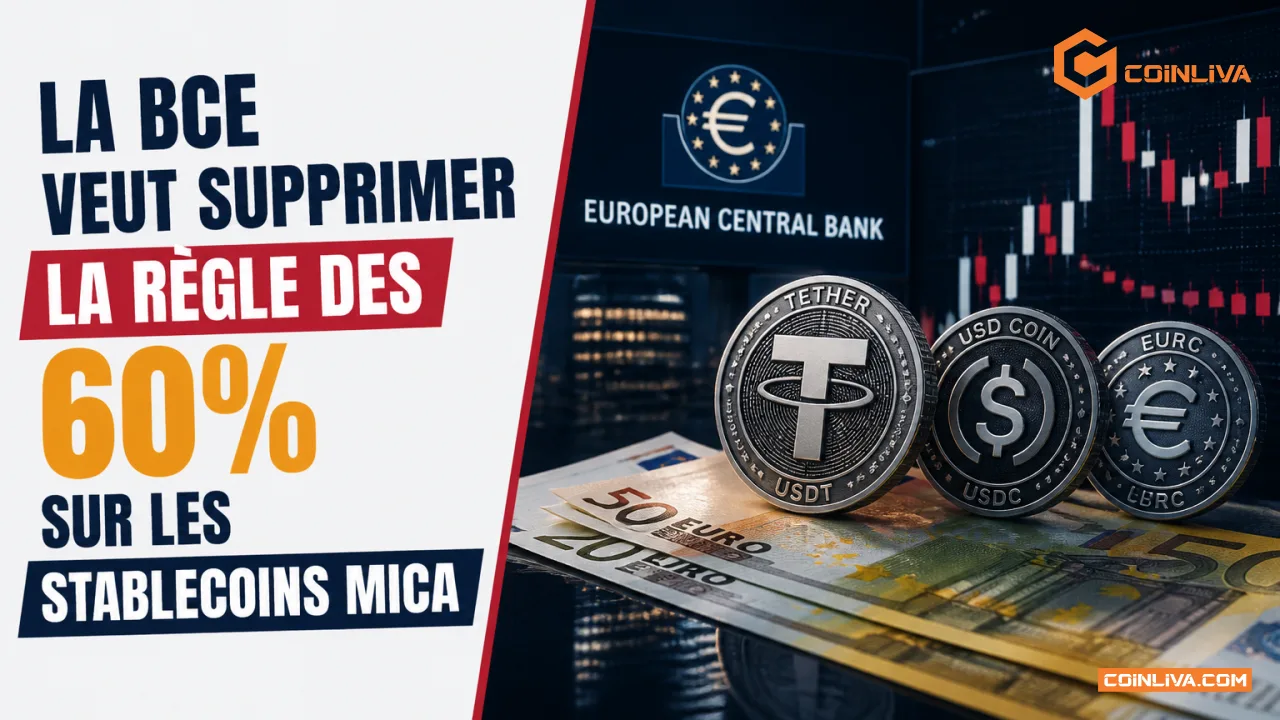 La BCE veut supprimer la règle des 60% sur les stablecoins MiCA
