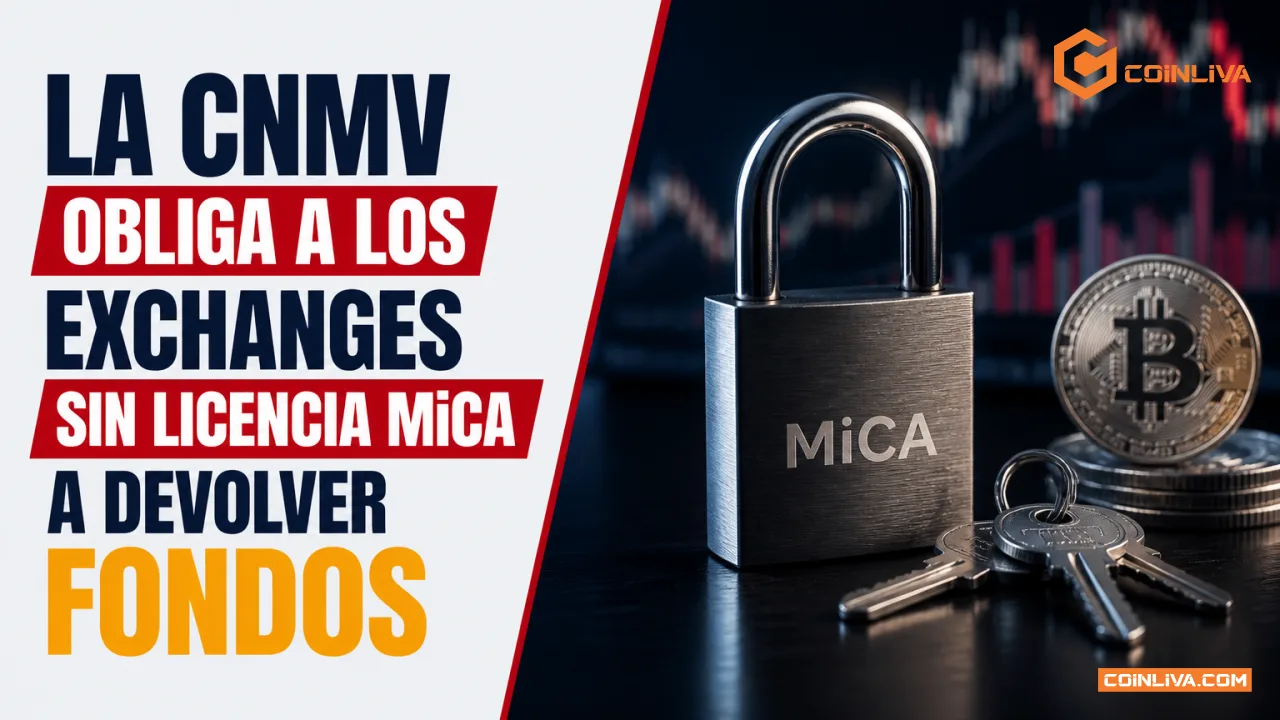 La CNMV obliga a los exchanges sin licencia MiCA a devolver fondos