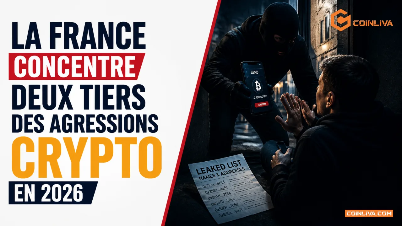 La France concentre deux tiers des agressions crypto en 2026
