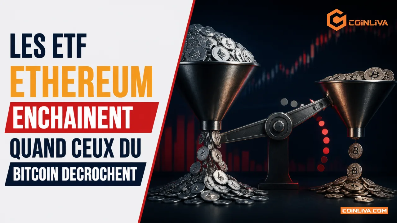 Les ETF Ethereum enchainent quand ceux du Bitcoin decrochent