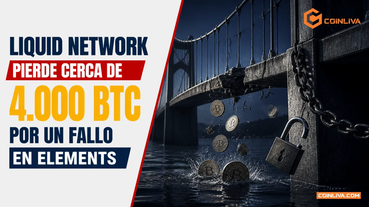 Liquid Network pierde cerca de 4.000 BTC por un fallo en Elements