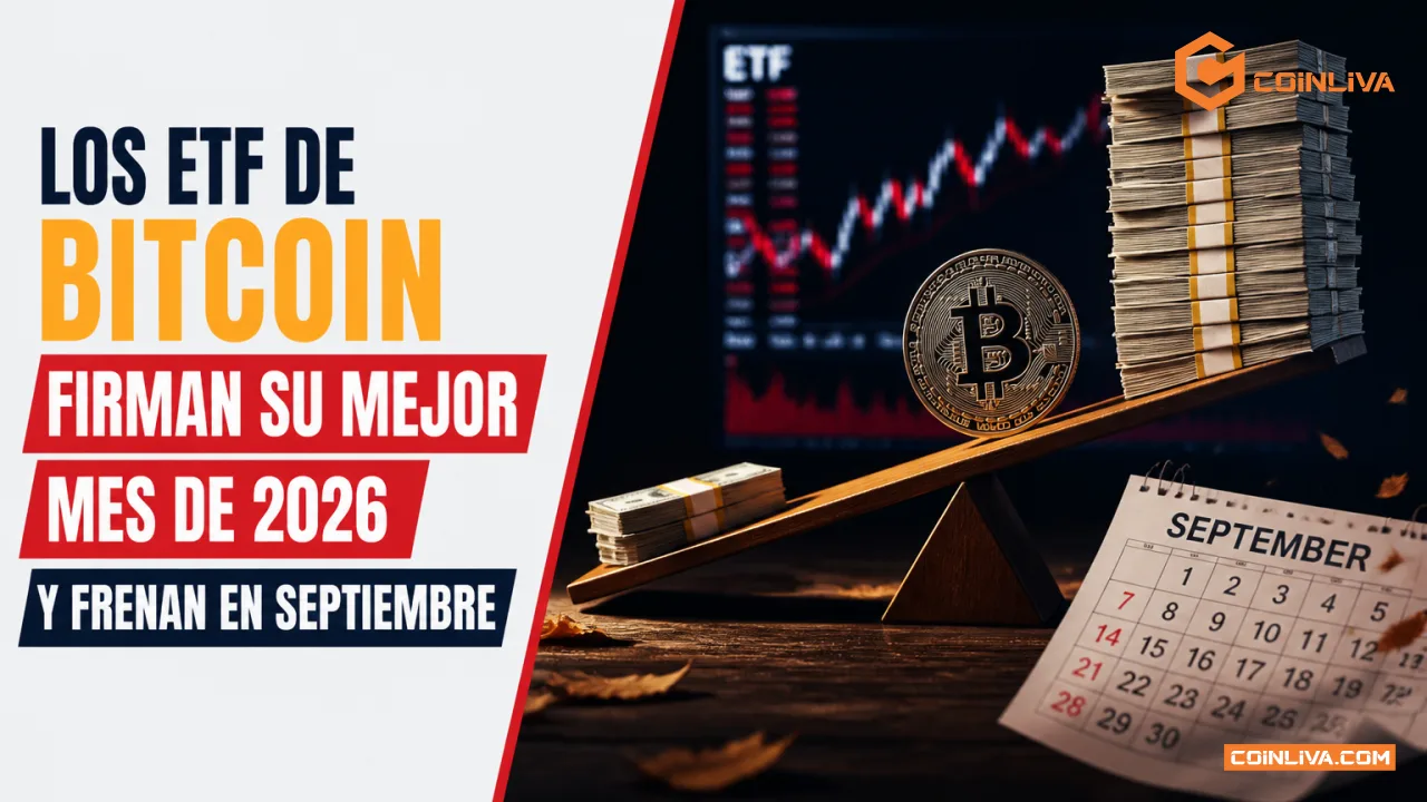 Los ETF de bitcoin firman su mejor mes de 2026 y frenan en septiembre