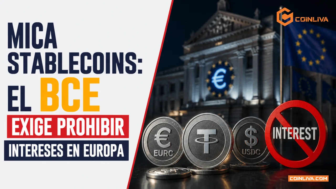 MiCA stablecoins: el BCE exige prohibir intereses en Europa