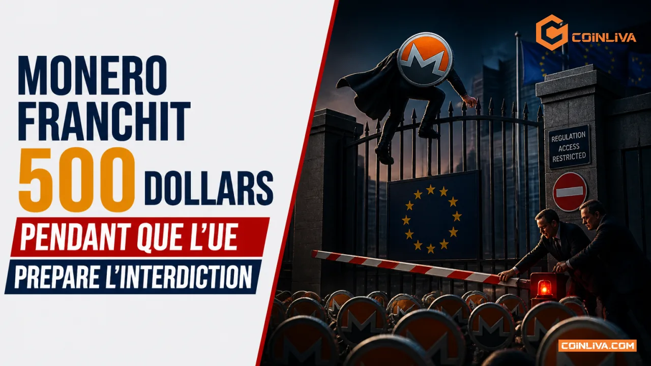 Monero franchit 500 dollars pendant que l'UE prepare l'interdiction