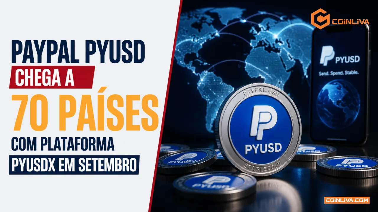 PayPal PYUSD chega a 70 países com plataforma PYUSDx em setembro