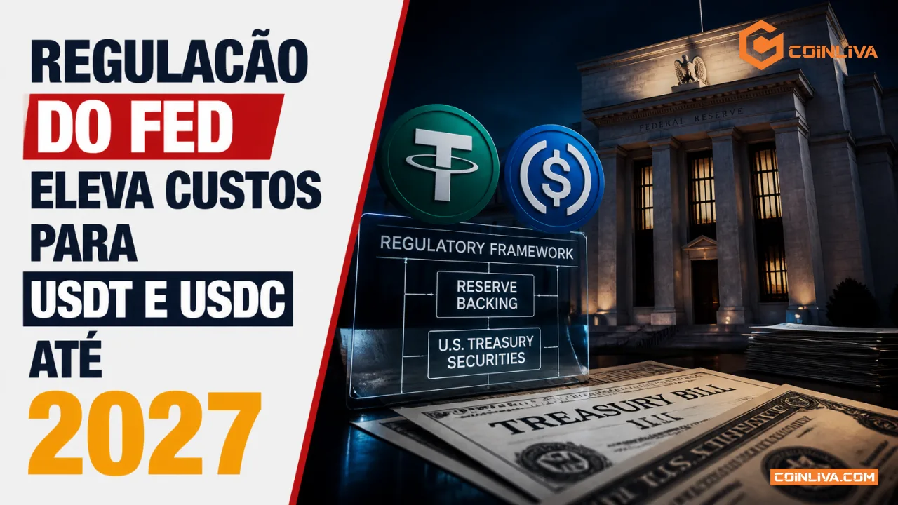 Regulação do Fed eleva custos para USDT e USDC até 2027